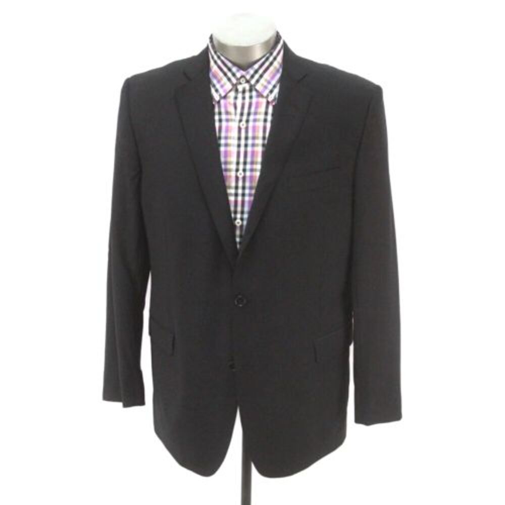 charcoal Brooks Brothers blazer jacket sport suit coat explorer regent fit 46 L